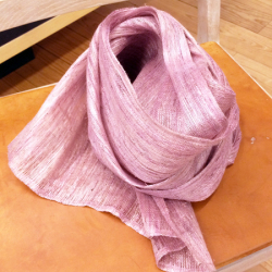手織り葛布のスカーフ