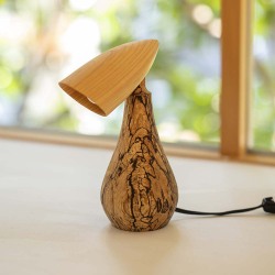 生木のランプシェード(クリ)/木もの NAKAYA 中矢嘉貴さん