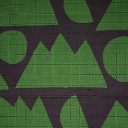 型染めの自由布 日月山（千歳緑）＜刺し子厚手120サイズ＞／作り手 山内武志さん（静岡県浜松市）